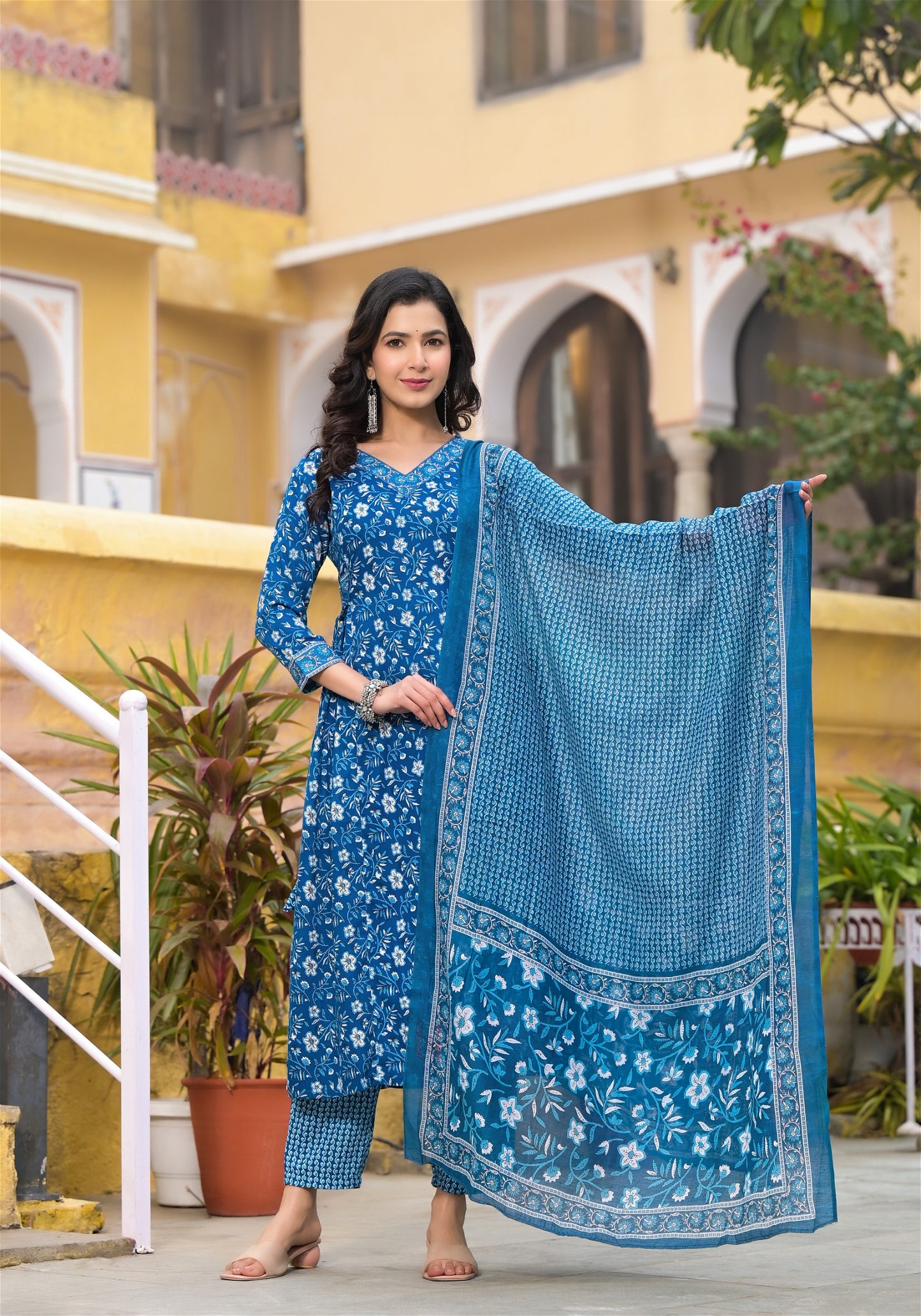 Stylish and Designer Kurta Set with Bottom And Dupatta for Women