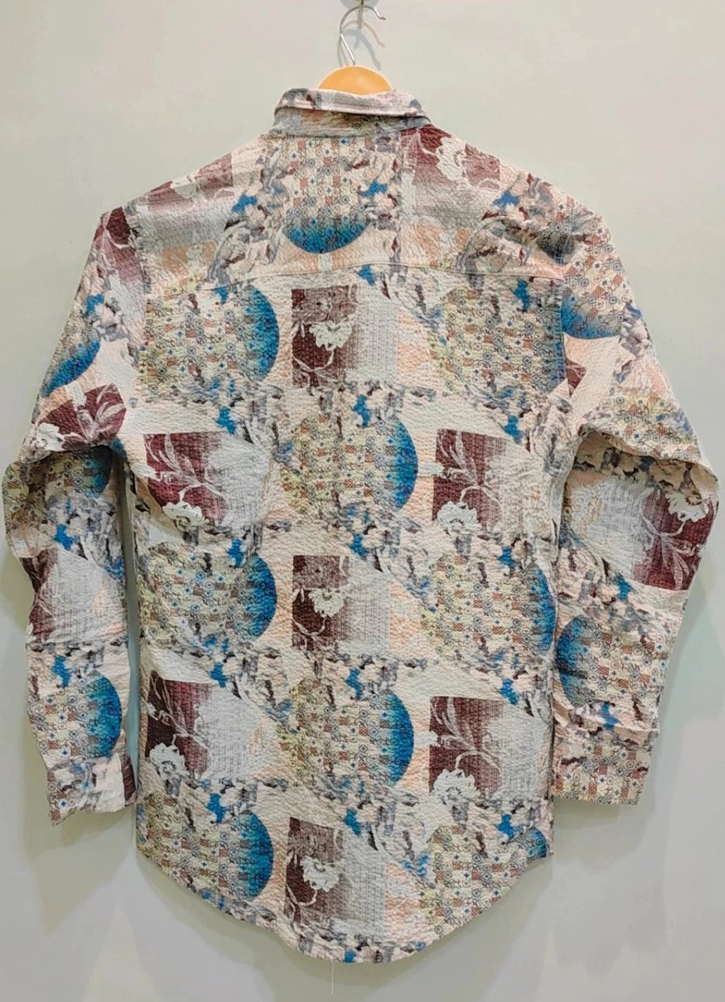 Popcorn Fabric Printed Shirt