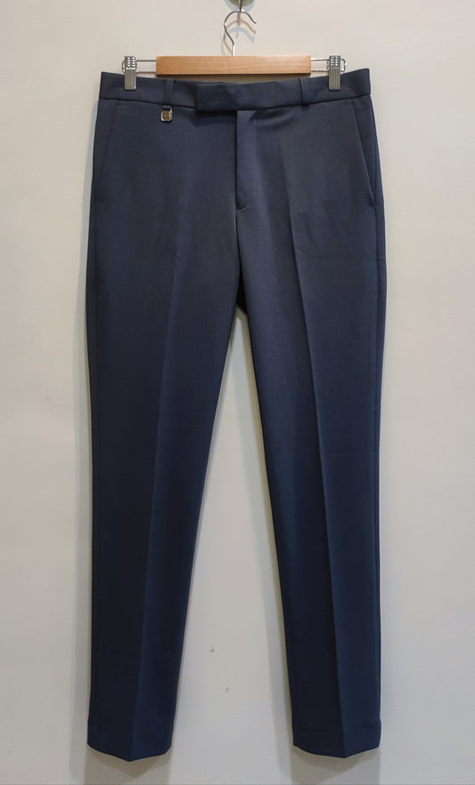 Mens Formal Trousers Blackish Neavy Blue