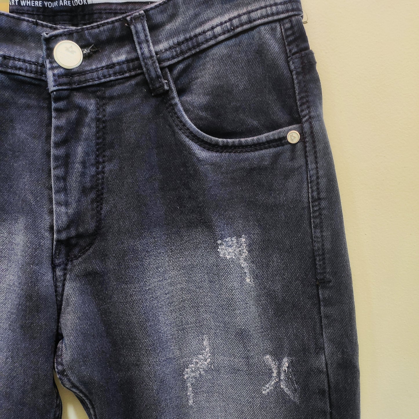 Mens Mildly Distressed Jeans