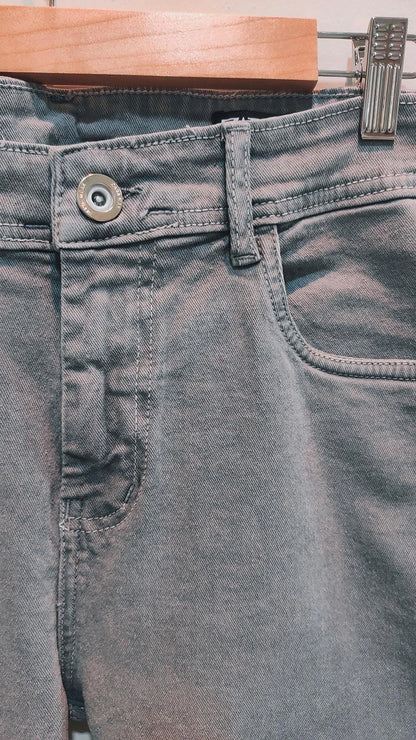 Mens Grey Faded Jeans