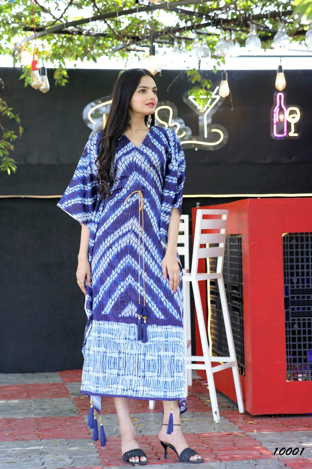 Digital Printed Chinon Kaftan