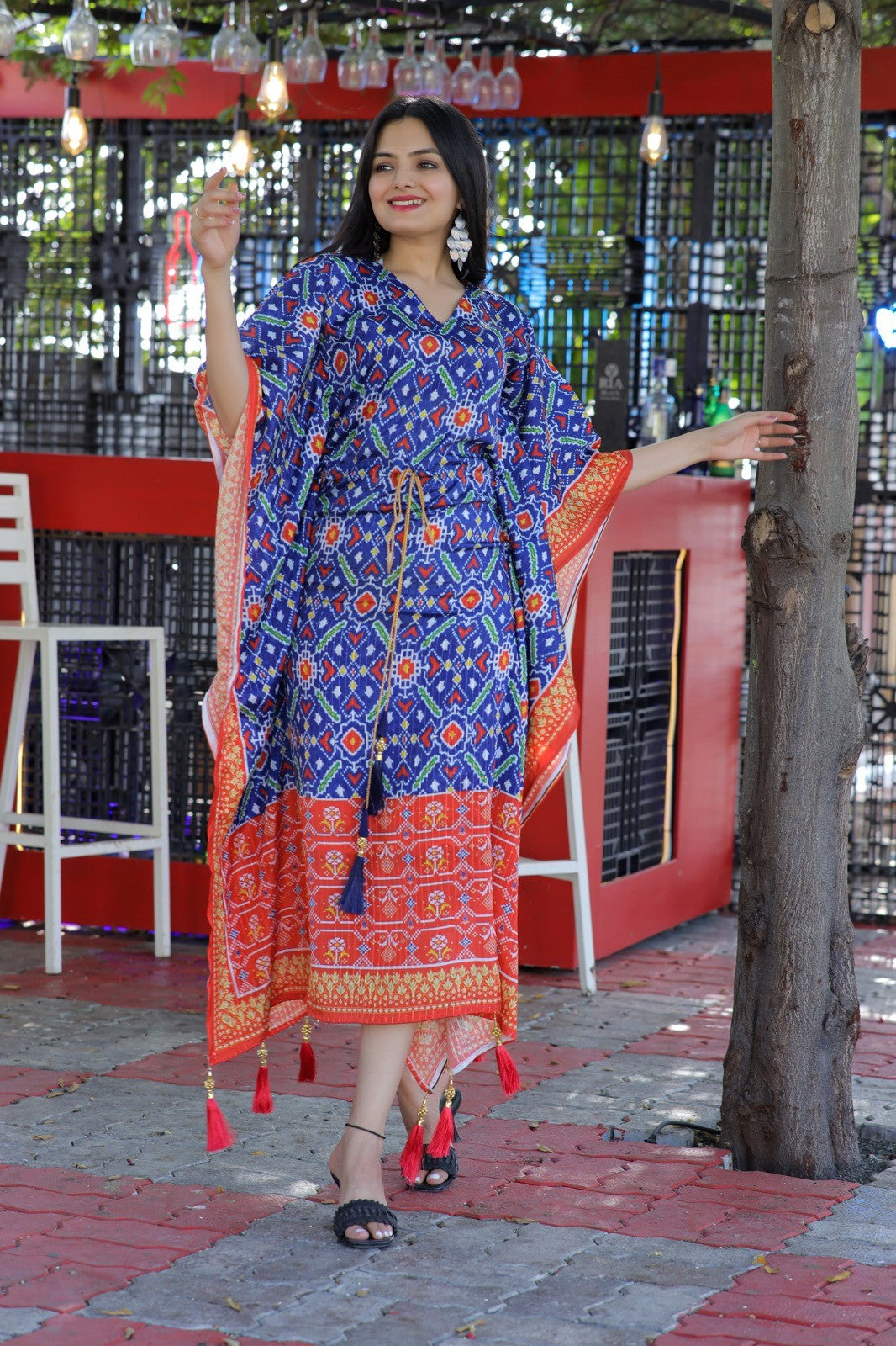 Digital Printed Chinon Kaftan