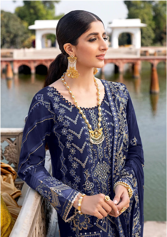 Blue Colour Georgette Pakistani Suit