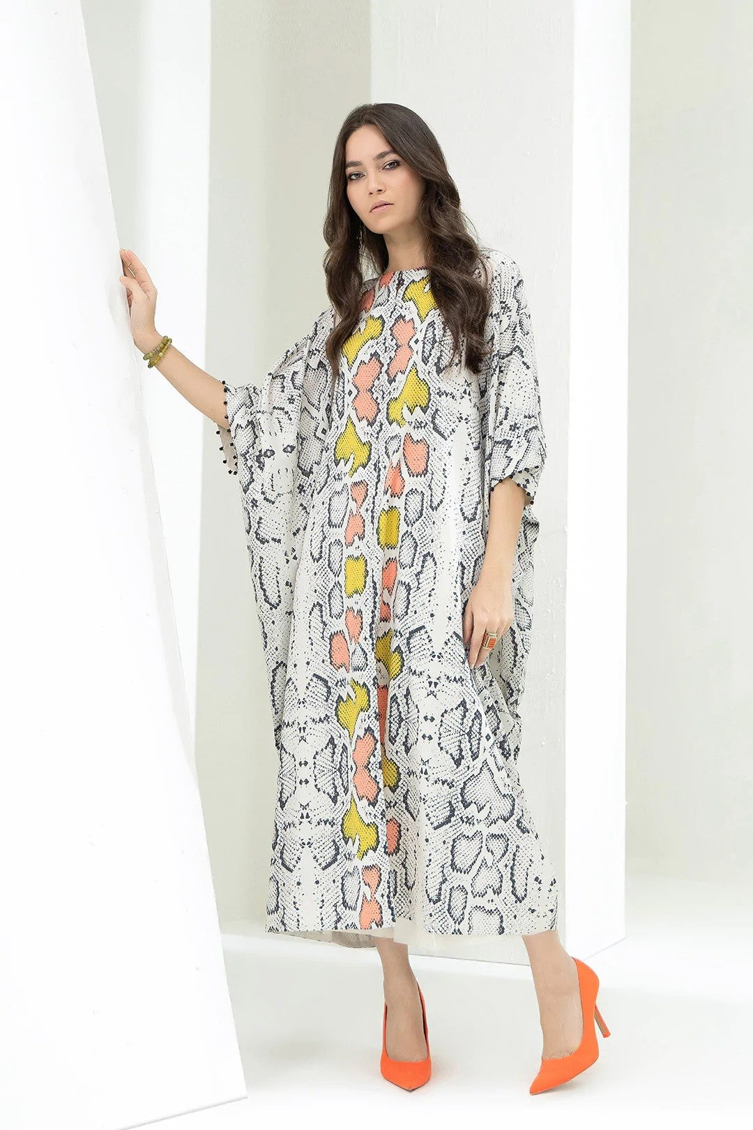 Lovely Soft Satin Silk Stylish kaftan