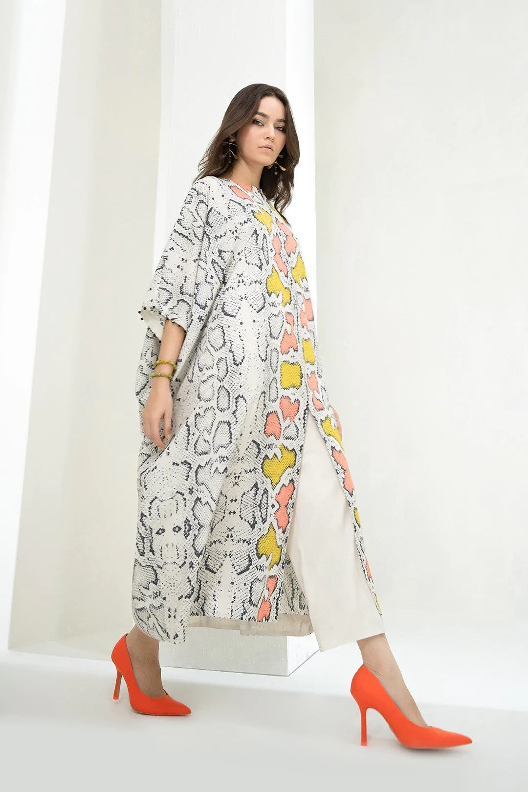 Lovely Soft Satin Silk Stylish kaftan