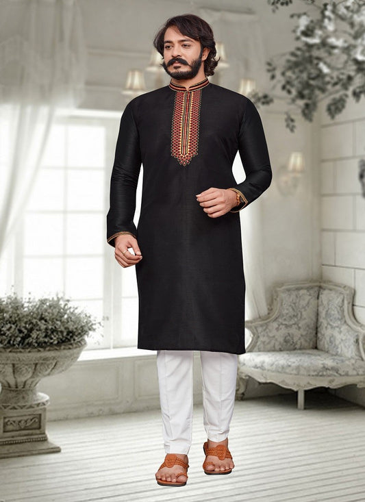 Blue Colour Mens Function Wear Kurta With Pajama