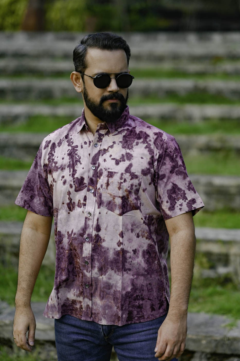 Cool Tie Dye Casual Printed Shirt For Men