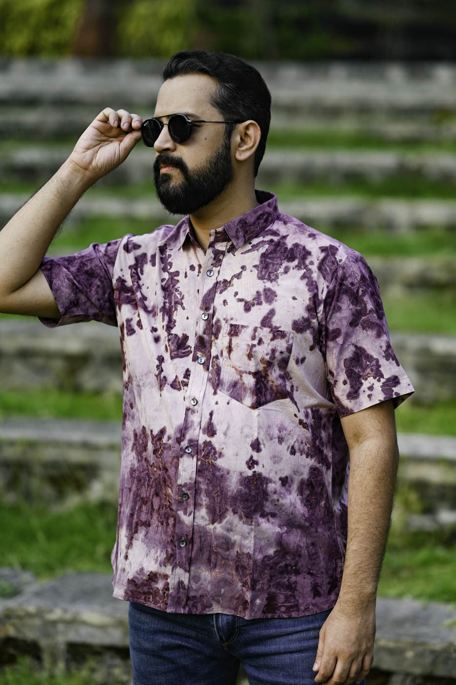 Cool Tie Dye Casual Printed Shirt For Men