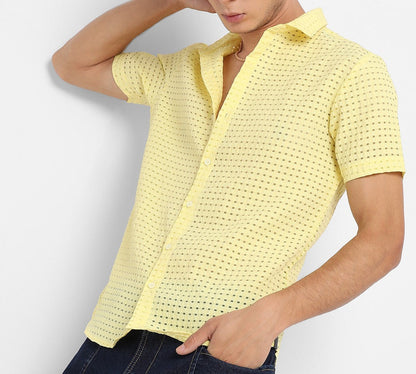 Yellow Designer And Stylish Shirt For Men