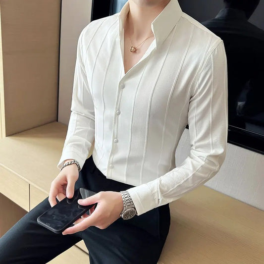 White Striped Premium Shirt